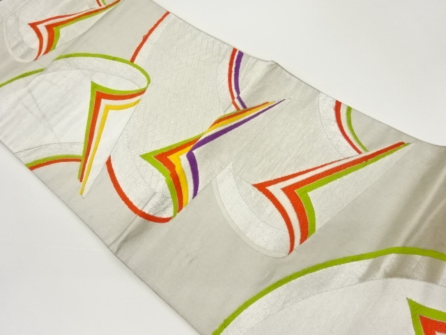 6779843: JAPANESE KIMONO / VINTAGE FUKURO OBI / WOVEN OBI & HIGAKI